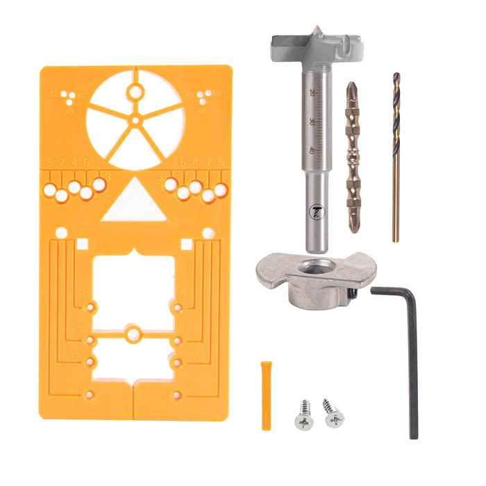 Broca Ø35mm Para Bisagra Bidimensional Zanco 10mm Con Plantilla GLT®