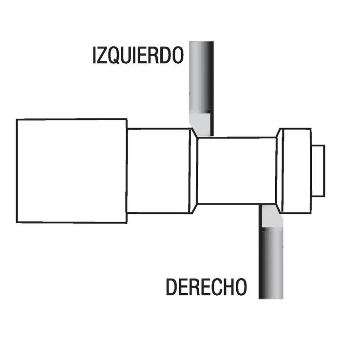 Buril Calzado Tipo BL 4 Ø1/4" Izquierdo Grado C-6 Punta de Carburo de Tungsteno GLT®