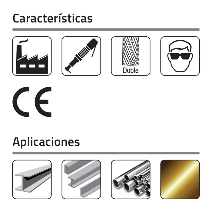 Lima Rotativa SA-7 DC3/4" X LC1" LargoTotal2-3/4" X Z1/4" Cilíndrica sin corte al frente. GLT ®