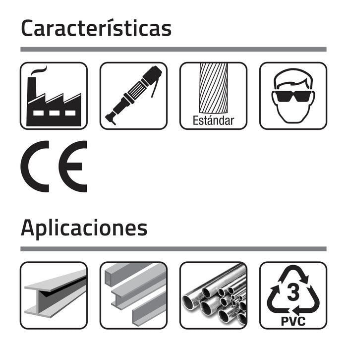 Lima Rotativa SG-1 estándar ¼" X LC 5/8" X LargoTotal 2" Zanco 1/4" Forma de árbol con punta final. GLT ®