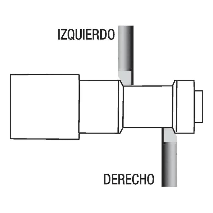 Buril Calzado Tipo BR 16 Ø1" Derecho Grado C-6 Punta de Carburo de Tungsteno GLT®