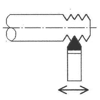 Buril Calzado Ø3/8" Tipo “E”6 Grado C-2 Punta de carburo de tungsteno. GLT ®