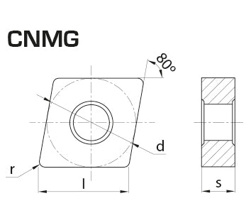 Inserto Negativo  CNMG  432 - PR4  TP25CG. GLT