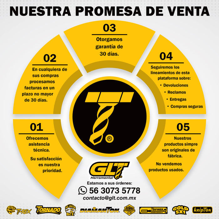 Chuck o Broqueros 1/16"-1/2" SDS® para Rotomartillo GLT ®