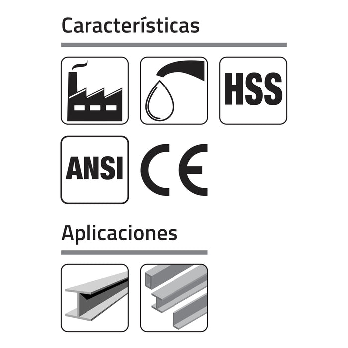 Piloto Centrador  6.3 mm X 77mm para Cortador Anular. GLT®