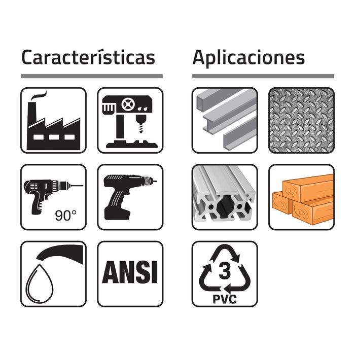 Broca Sierra 1-3/4"  Copa  Bi-metálica al Cobalto Acero Alta Velocidad. GLT®