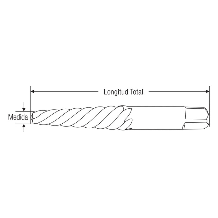 Extractor de Tornillo Acero Aleado No.2. GLT®