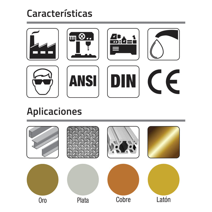 Barra rectificada Ø12mm x 100mm redonda HSS GLT ®