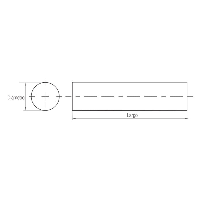 Barra rectificada Ø5mm x 100mm redonda HSS GLT ®