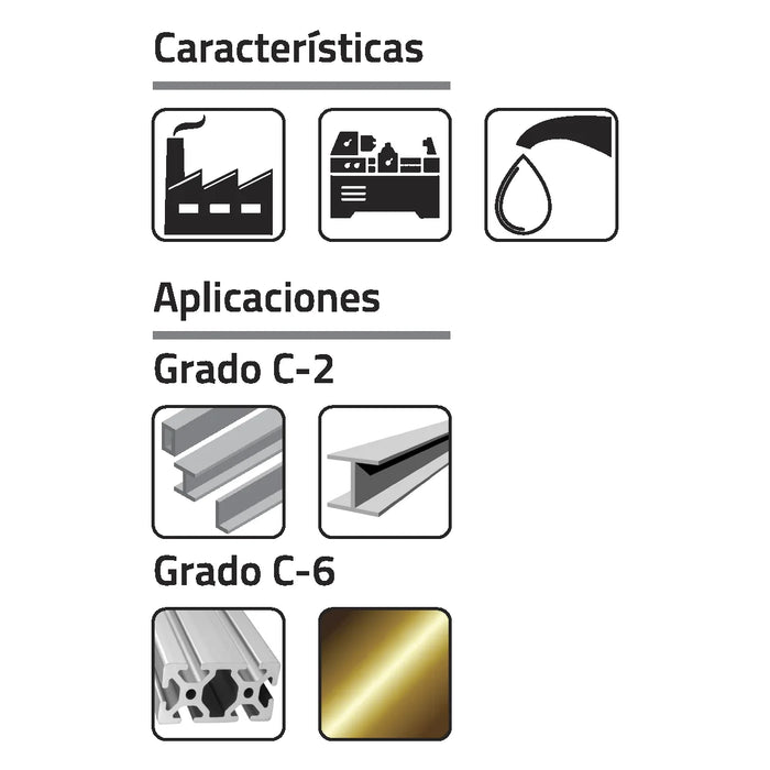 Buril Calzado Ø3/8" Tipo “AL”6 Izquierdo Grado C-6 Punta de Carburo de Tungsteno GLT®